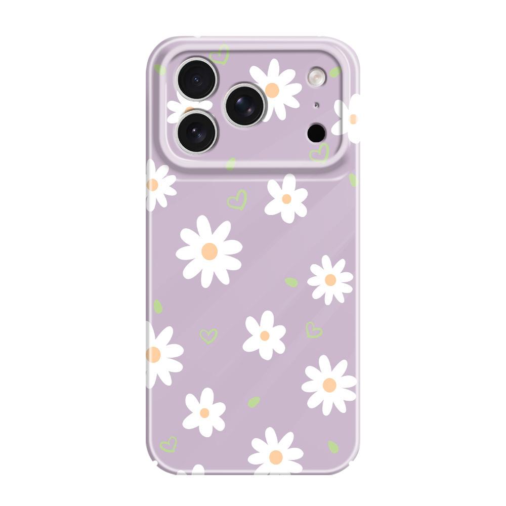 Tender Daisy Phone Case For iPhone 17 Air 16 16E 15 14 Plus Pro Max Film Hard Cover
