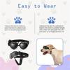 Pet Sunglasses Suitable for Small Dogs and Cats. Waterproof and Caring Glasses with Adjustable Straps for Outdoor Travel