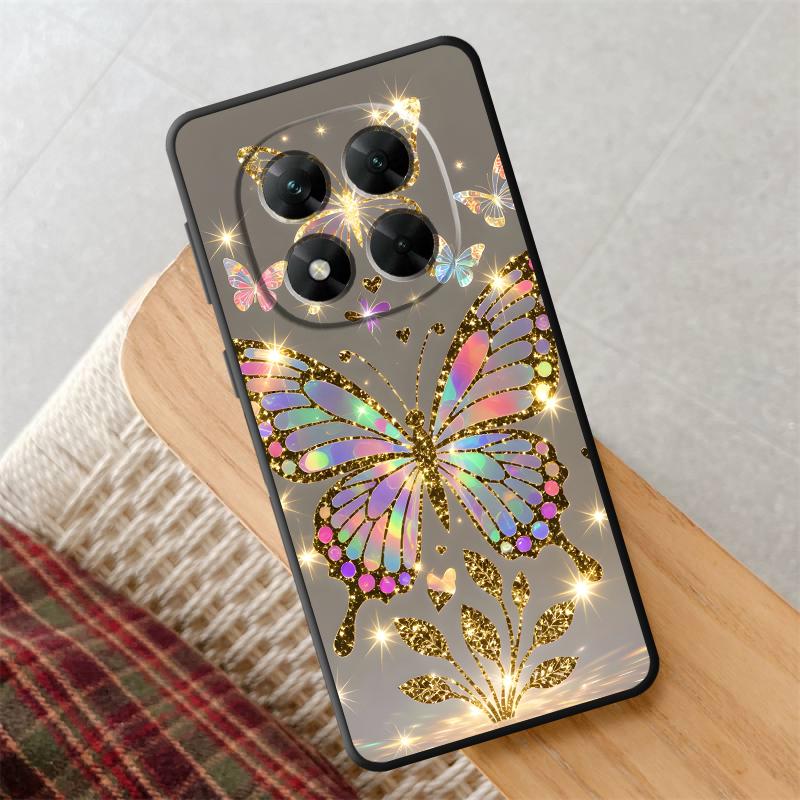 Creative Cartoon Butterfly Funda Phone Cover Case for Xiaomi Redmi Note 11 10S 9S 12 Pro 7 8 9 13 Pro Plus 10 11s 12s 14