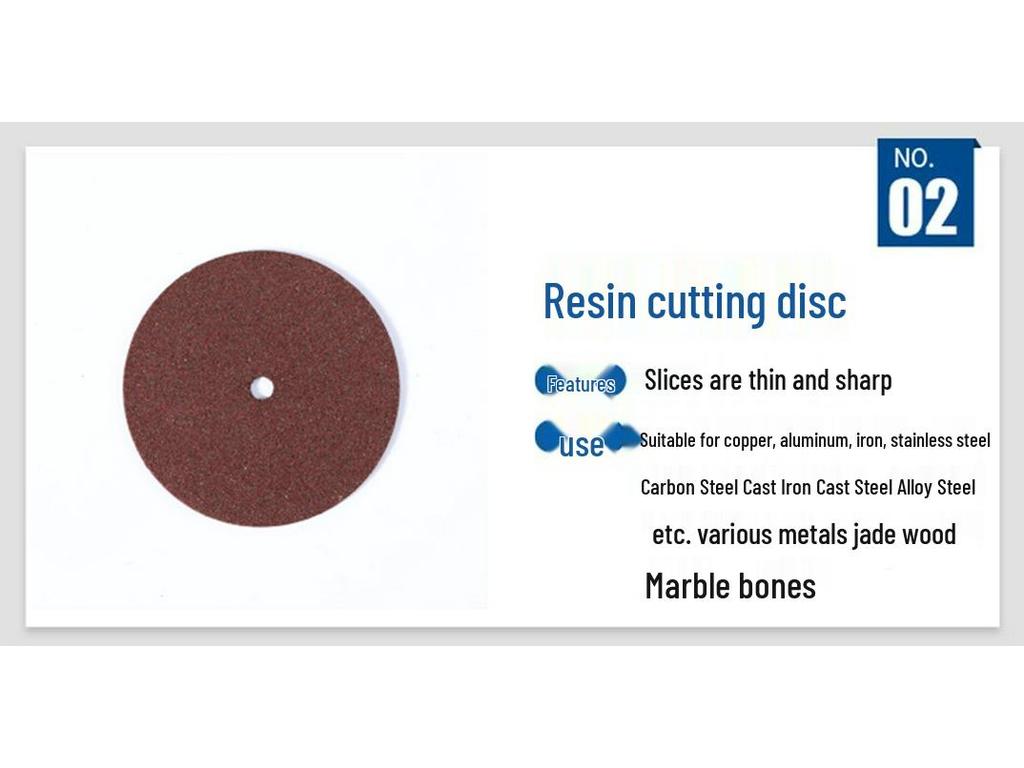 Small Resin Cutting Disc for Metal - Double Mesh Saw Blade & Mini Grinding Wheel