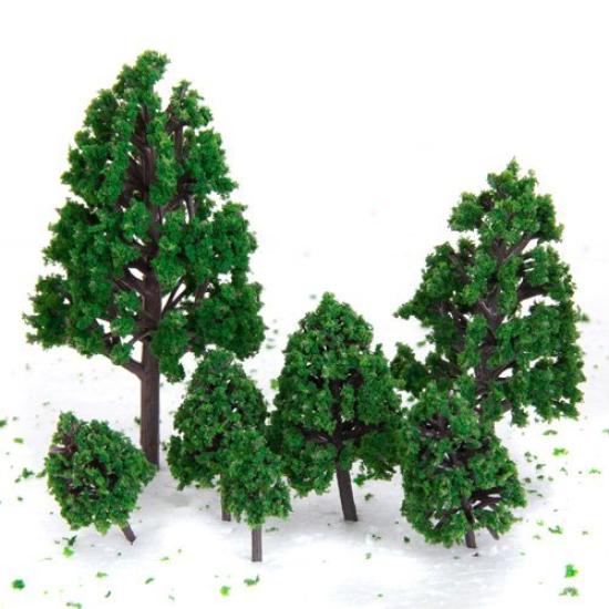 OrgMemory Model Trees for Miniature 29 Trees HO Gauge Railway Architectural Miniature Diorama Gardens, Dioramas, etc. (4-16 cm) Model, Landscape,