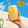 550ml Sippy Tumbler with Straw Coffee Cup Multi-functional Double Drinking Cup  Coffee Juice Milk