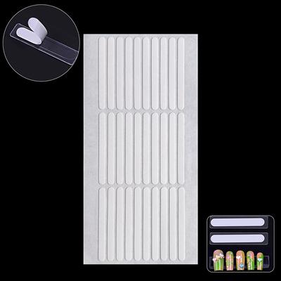 300 piezas/10 hojas de pegatinas autoadhesivas extraíbles de doble cara para exhibir uñas