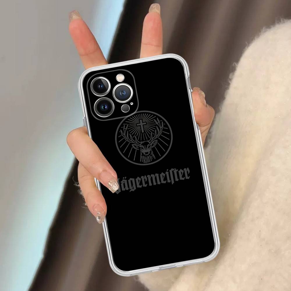Hot J-JaegermeisterS for iPhone 17 16 15 14 13 12 11 Pro Max Plus Transparent Soft TPU Phone Cover