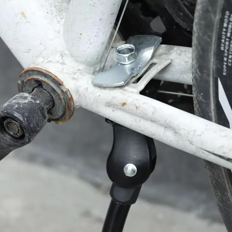1 szt. Regulowana podpórka rowerowa Odporna na rdzę Aluminiowy stop Centralny montaż Stojak rowerowy do jazdy na rowerze na zewnątrz, podróży, dojazdów