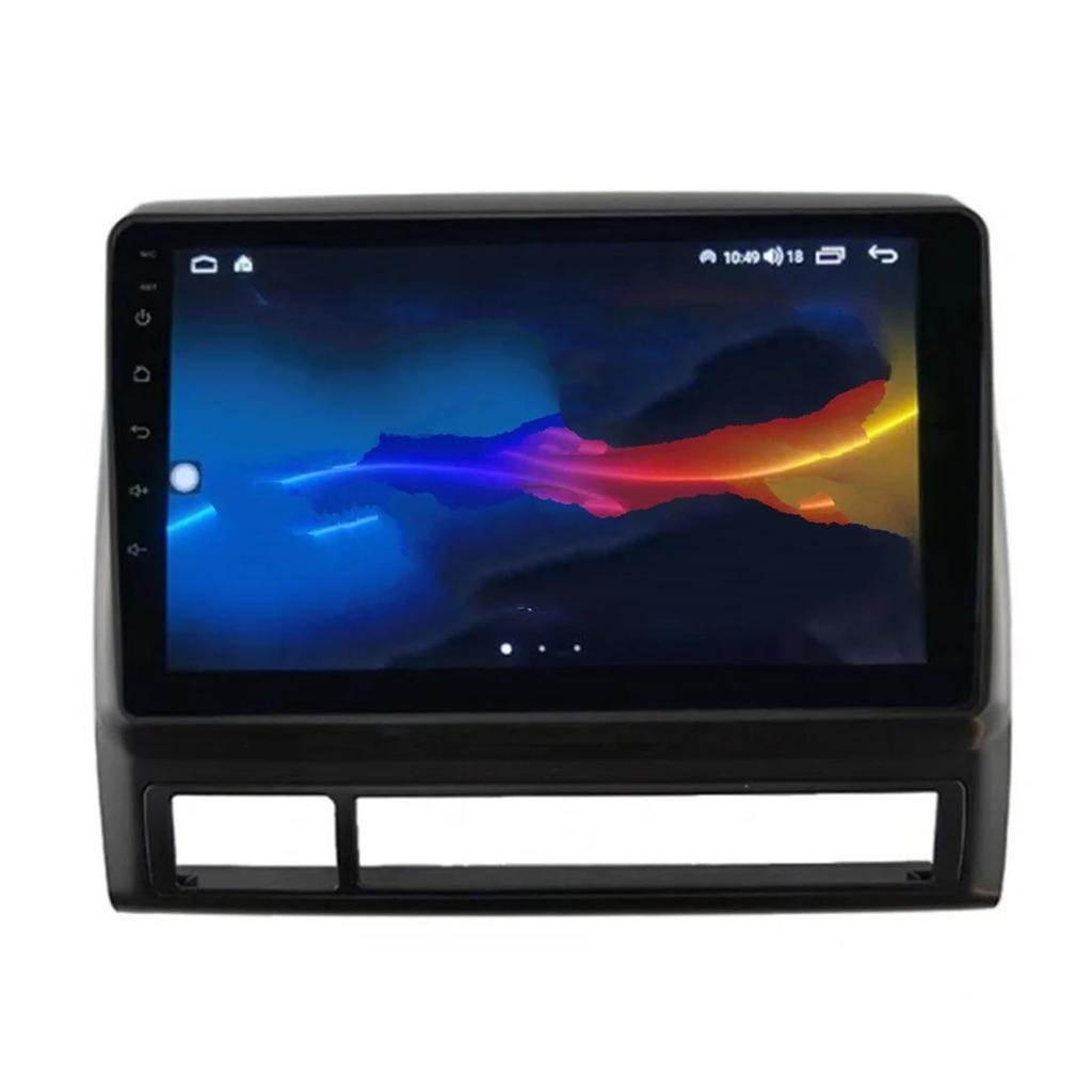 Car Interior Car Dash Stereo Radio Face Panel Frame Trim 2DIN 9" Black ABS