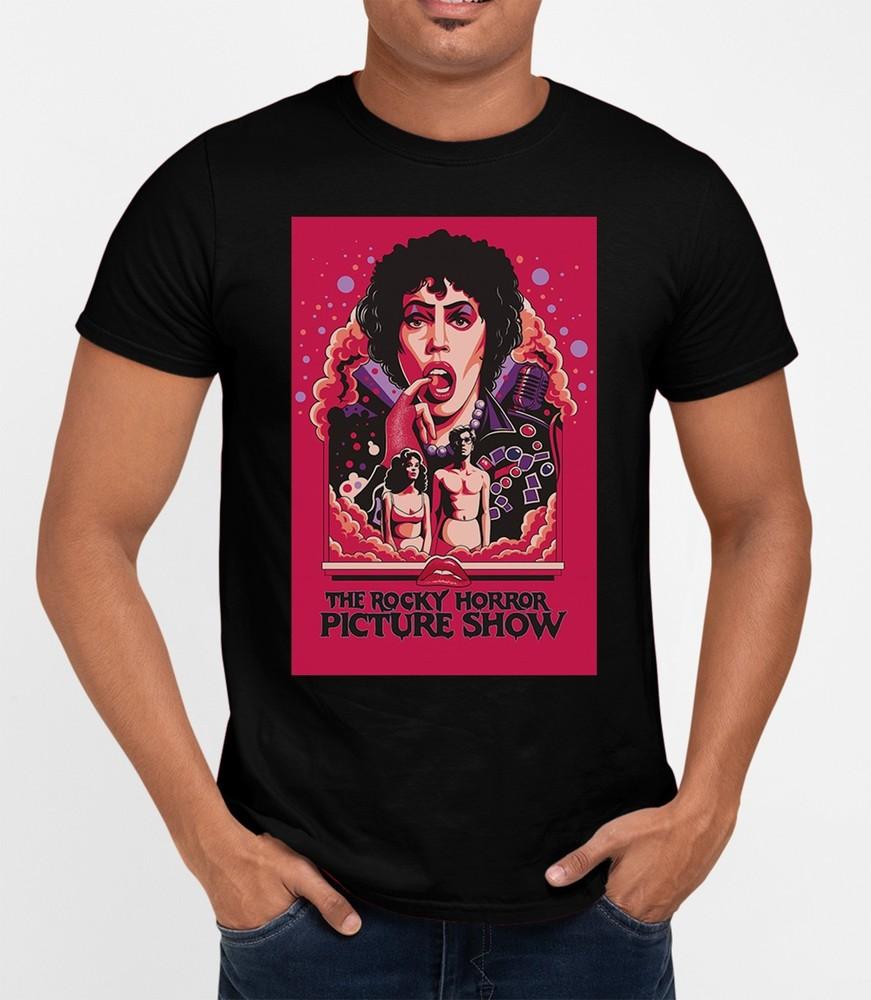 Rocky Horror Poster T-Shirt Cool Retro Movie Film Classic Tee Gift Xmas Unisex T-Shirt XXXL