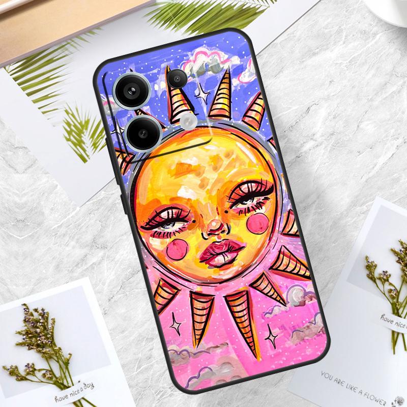 Indie Kids Aesthetic Hippie Acid Trip Case For Xiaomi Redmi Note 13 Pro 14 12 11 10 15 Pro Plus Redmi 15C 10C 12C 13C 14C Cover