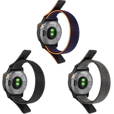 רצועת ניילון לולאת קרס 26 מ"מ עבור Garmin Fenix ​​7X 6X Pro 5 5X Plus רצועת שעון חכמה עבור Garmin Enduro