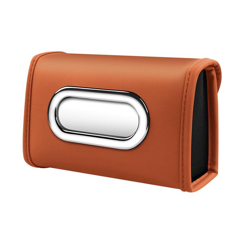 Car Tissue Box Holder Pu Leather Car Center Console Armrest Napkin Box, Hanging Multi-Functional Tissue Box, Tissue Bag