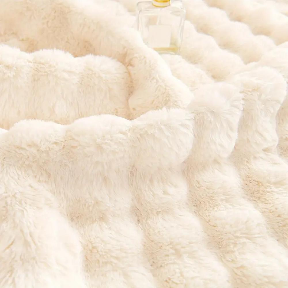Bubble Imitation Rabbit Fur Plush Sofa Slipcover Non-Slip Soft Sofa Towel Couch Cushion Seat Cover For Living Room Modern Home