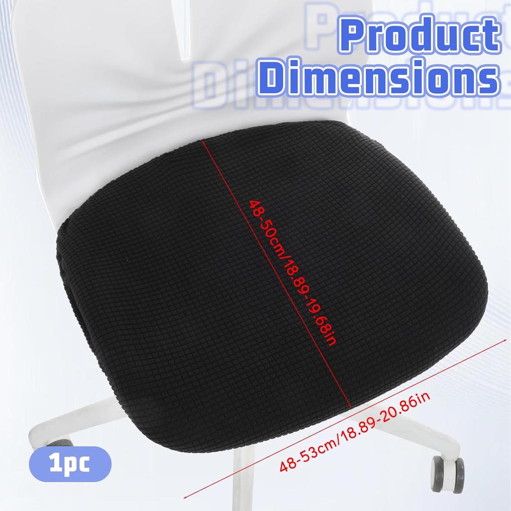 Computer Office Chair Seat Cover, Office Chair Covers Protective & Stretchable Universal Chairs Covers Elastic Stretch Computer Chairs Seat