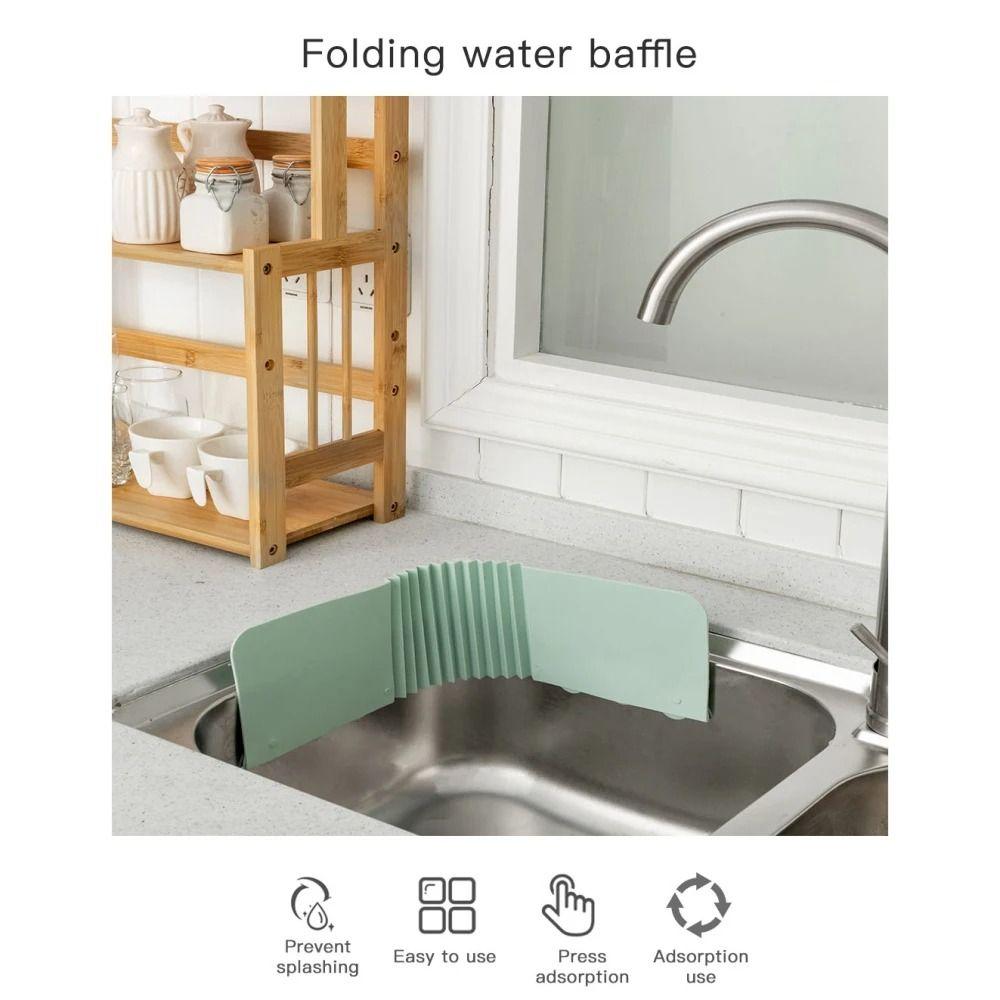 Einziehbarer Spritzschutz Spritzwassergeschützt Anti-Wasser-Brett Neu Spülbecken Wasserabweiser Küchenzubehör