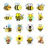 50 Cute Bee Doodle Stickers Suitcase Skateboard Mobile Phone Water Cup Decoration Stickers Creativity