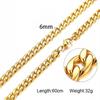 Men's Hip Hop Thick Gold, Black, and Silver Stainless Steel Titanium Chain Necklace