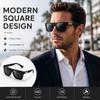 Classic Square Polarized Sunglasses For Men Women UV400 Driving Fishing Cycling Sports Lightweight Sun Glasses