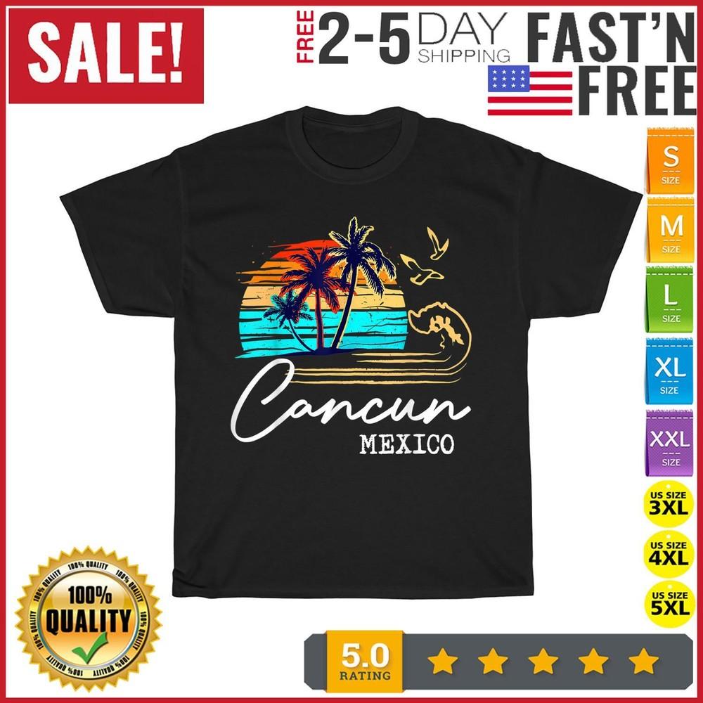 

CANCUN MEXICO 2022 Vacation Beach Matching Family Group T Shirt Men Women New XL