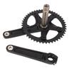 Hollow Integrated Crankset Set BCD144MM 48T Chainring Cycle Crankset for 8 to 12 Speed Gear Systems Black