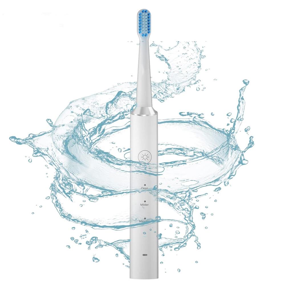 Portable Travel Electric Toothbrush IPX7 Waterproof Rotary Toothbrush Electric for Adult белый