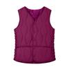 Women's Solid Color Fashionable Pocket Stand Up Collar Button Vest Jacket