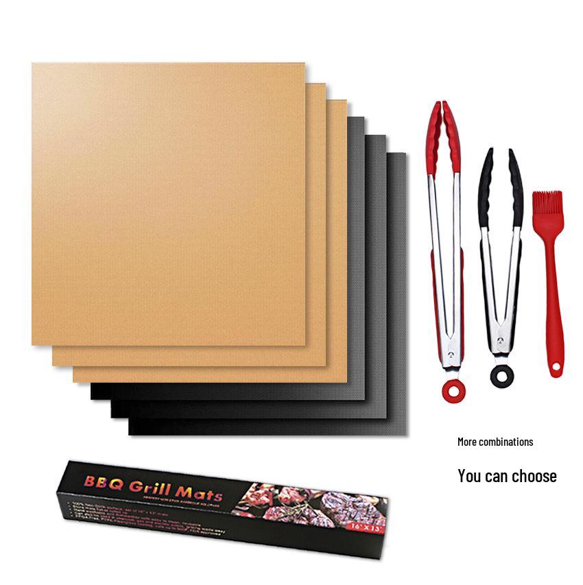 

Набор стекловолоконных антипригарных ковриков для гриля - Высокотемпературный тефлоновый коврик для выпечки на открытом воздухе Gift Box