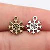 Snowmen Charms Snowflake Pendants For Winter Christmas Themed Jewelry