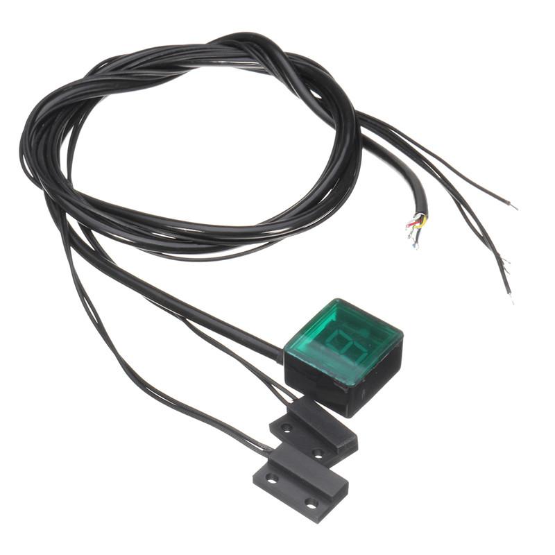 8rychlostní Univerzální Motocykl Digitální Ukazatel Rychlostí LED Displej + Magnet Páčky Řazení Pro Honda Pro Yamaha Pro Suzuki