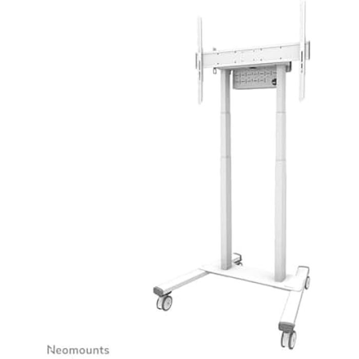 0 NEOMOUNTS by NEWSTAR MOTORISED Mobile Floor Stand - VESA 100X100 UP to 800X600 White