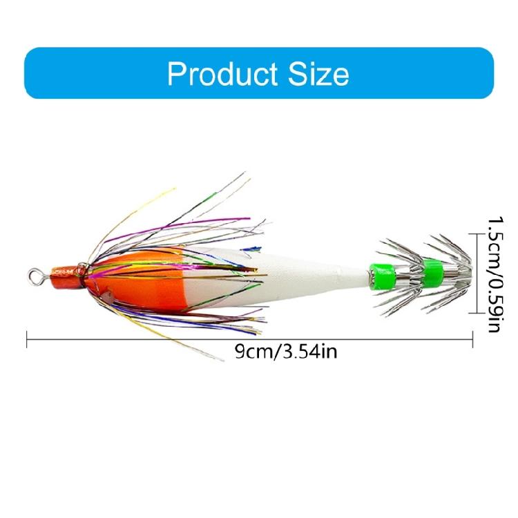 Squid Cuttlefish Sleeve Hook Jigs Lures Artificial Shrimp Baits Cuttlefish Sleeve Squid Jigs Baits Easy to Use