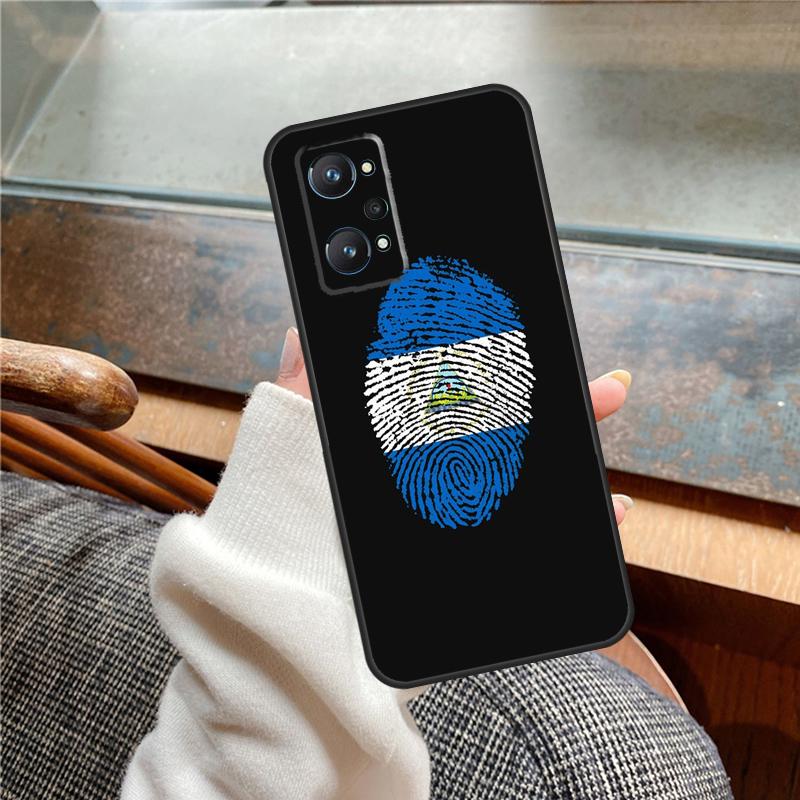 Nicaragua Flag Case For Realme 15 Pro GT7 GT6 11 12 13 14 Pro Plus C55 C51 C53 C35 C33 C61 C65 C67 C71 C75