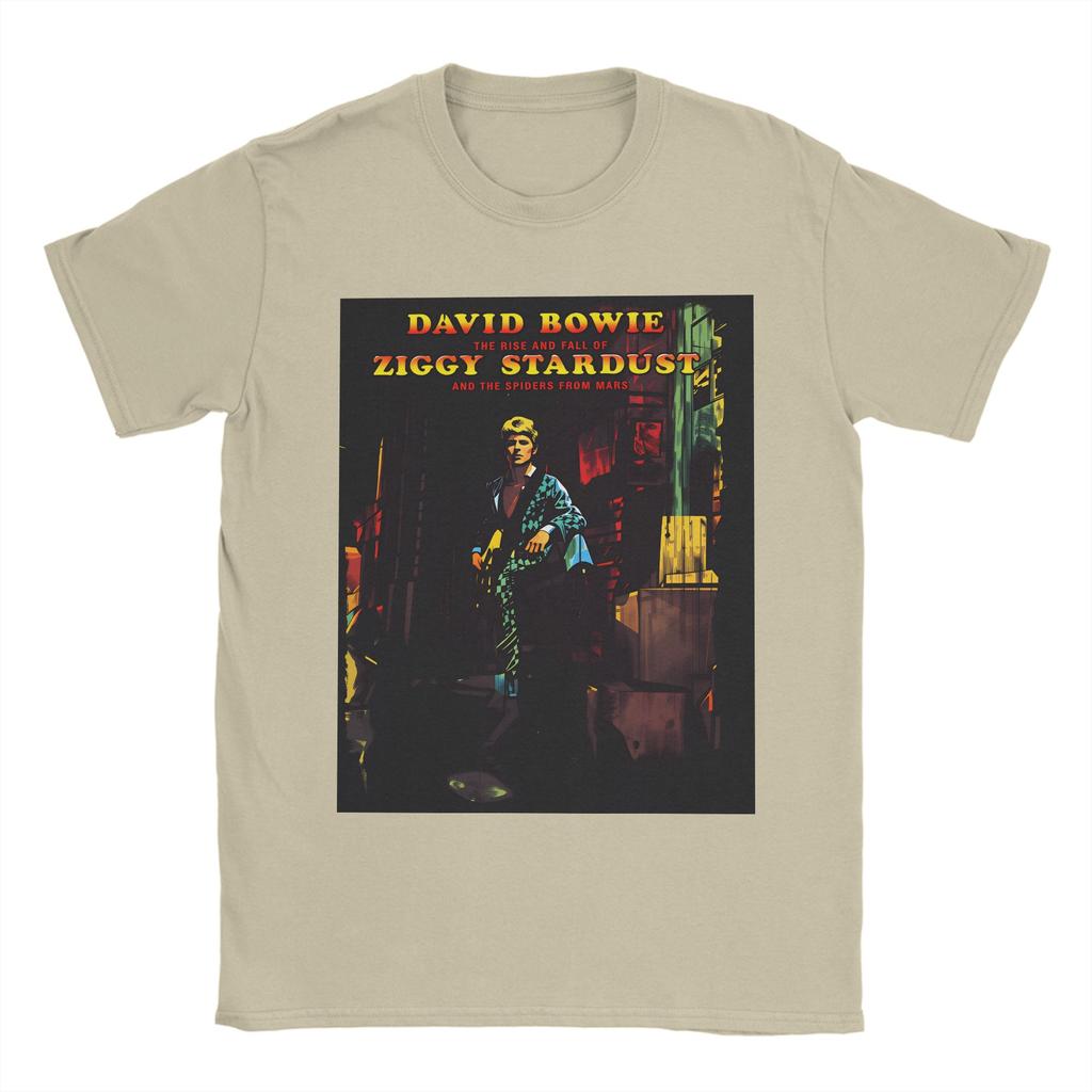 Unisexs TShirt David Bowie Ziggy Stardust Vintage Pure Cotton Tee Shirt Short Sleeve T Shirts Round Neck Tops Classic