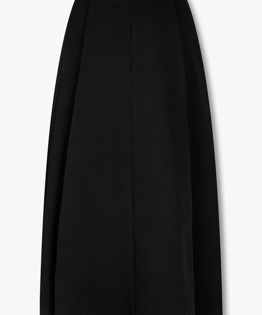 Bobeu Asymmetric Pleated Skirt_Black 7156335003