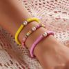 Simple Bohemia Handmade Weave Pearl Beads Bracelet For Women Holiday Jewelry Accessories Colorful Rope Gifts