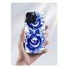Blau weißes Porzellanmuster Klare Handyhülle Für Iphone 17 Air 16 Pro Max 15 Pro 14 Plus 17E 16E 11 13 12 Mini Hüllen Cases Fund