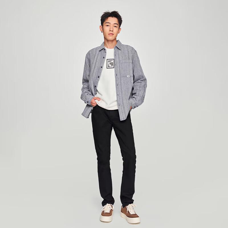 Lee Men's 709 Slim Tapered Black Jeans