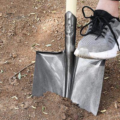 Steel Gardening Spade Heavy Duty Shovel Snow Digging Shovel Portable Hand Spade for Camping Hiking Planting Gardeners