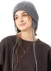 Pilot Knit Loose Large Cold Weather Knit Free Size Gray Loo&c Women's Hat, Fit, Size, Earmuffs, Protection, Autumn/Winter, Unisex, Men's Cap,