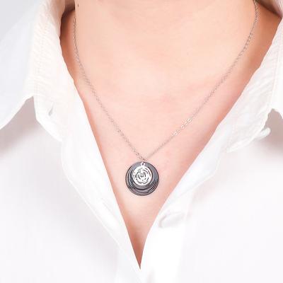 New Style Swirl Pendant Fashionable Personalized Men and Women Necklace Retro Simple High Quality Trend Necklace Decoration