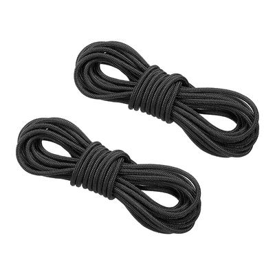 PATIKIL Archery D Loop Rope 10ft 2 Pack Bowstring Release Knock Wire Knock Loopback for Compound Bowstring Black