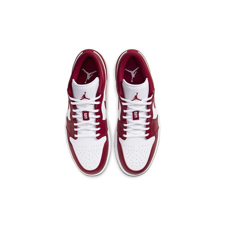 Air Jordan 1 Low Gym Red Men Sneakers White 553558-611