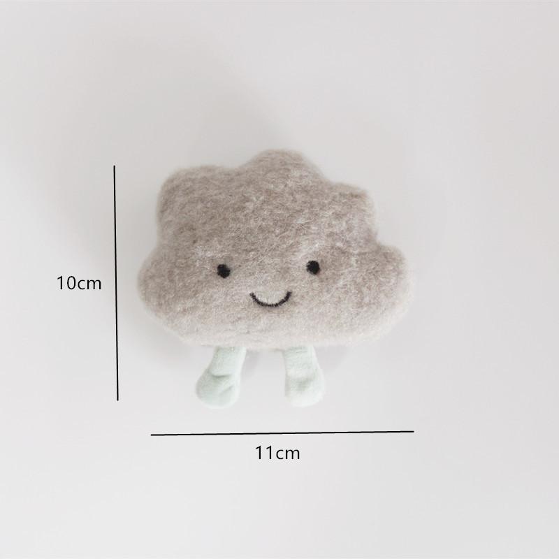 New Creative Cute Cartoon Cloud Pin Brooch Bag Clothes Lapel Pin Jacket Dream Badge Plush Brooch Jewelry Gift for Kids Girls