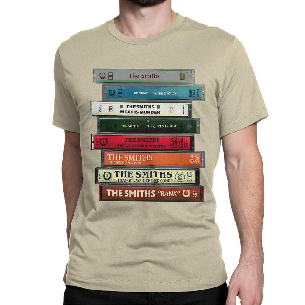 The Smiths Cassettes T-Shirt for Men Women Indie Punk Rock Band Fashion Cotton Tees Round Neck Short Sleeve T Shirt Classic Tops
