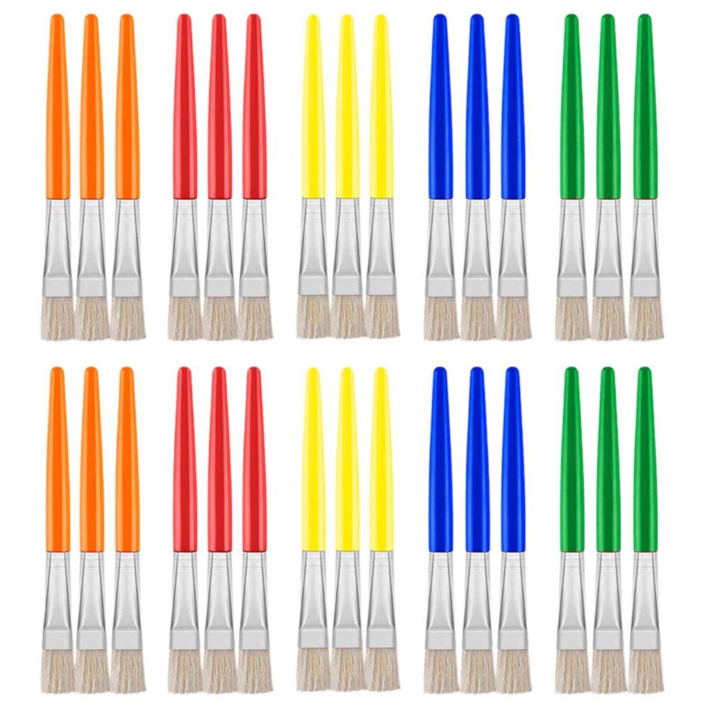 10/12/24/30Pcs Watercolor Paint Brush Children Paint Brush Kid Art Set for Oil Acrylics Watercolor Gouache Painting