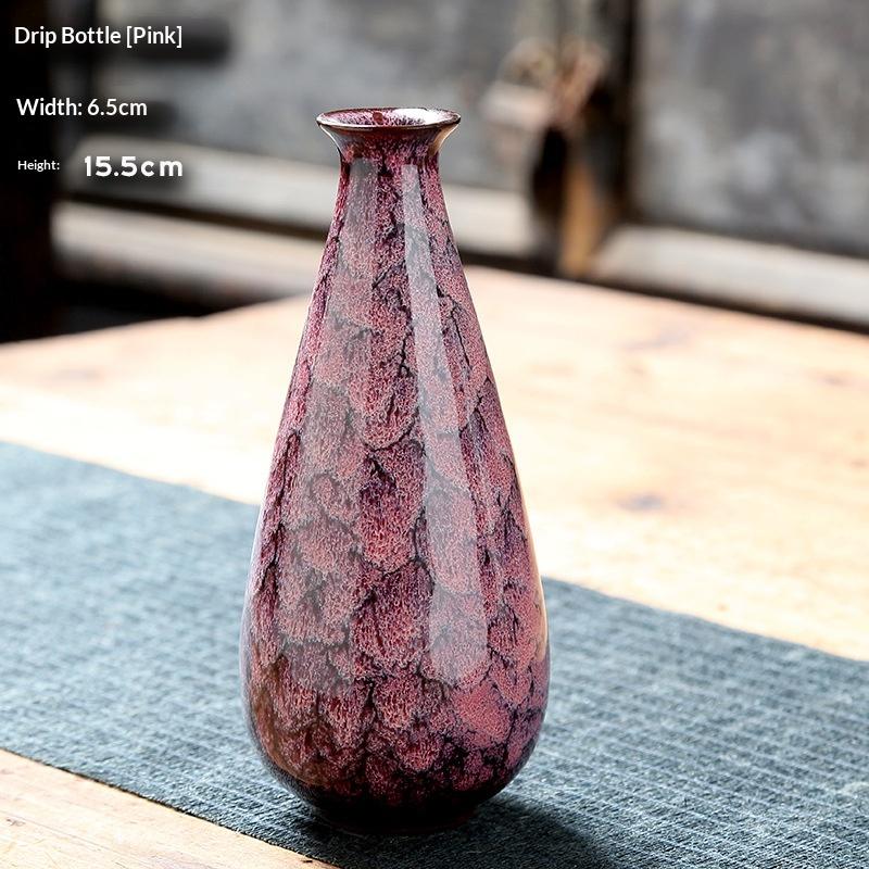 

Nordic ceramic small vase ornament - minimalist floral arrangement cafe office desk dining table dried flower decoration vase