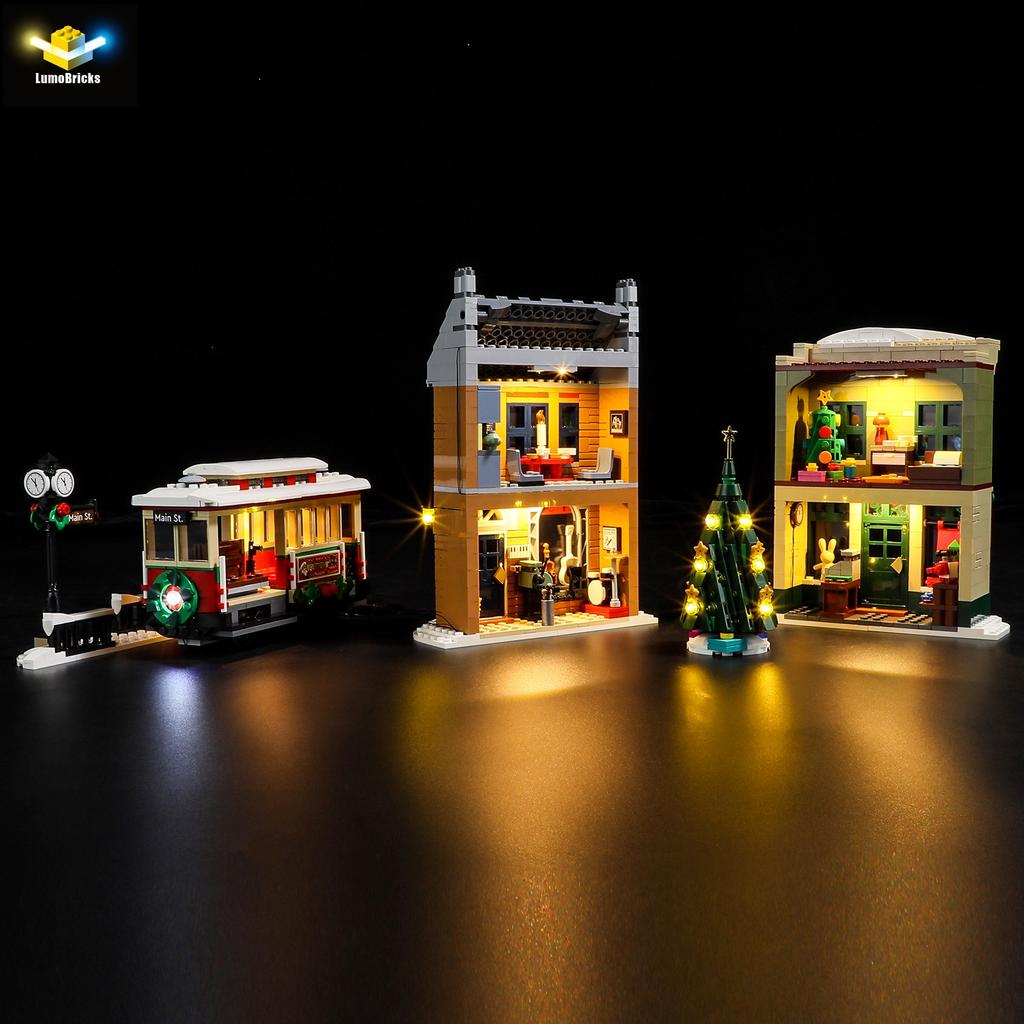DIY LED Lighting Kit For LEGO® 10308 Holiday Main Street Winter Village Holiday Town Building Block Toy Decoration Adjustable Lighting Accessories