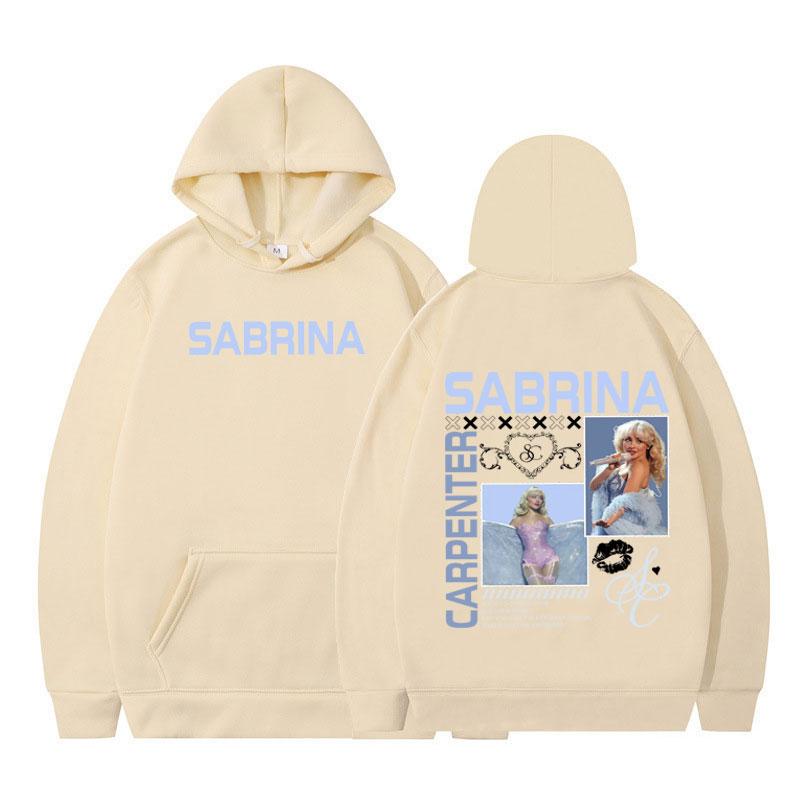 Sabrina Carpenter 2025 Tour Vintage Graphic Pullover Men Women Fashion Tracksuit Long-sleeved Thick Casual Aesthetics Hoodie Top