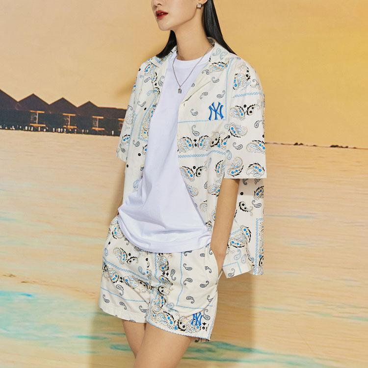 New MLB New York Yankees Shirt Unisex Ivory 3AWSP0123-50IVS