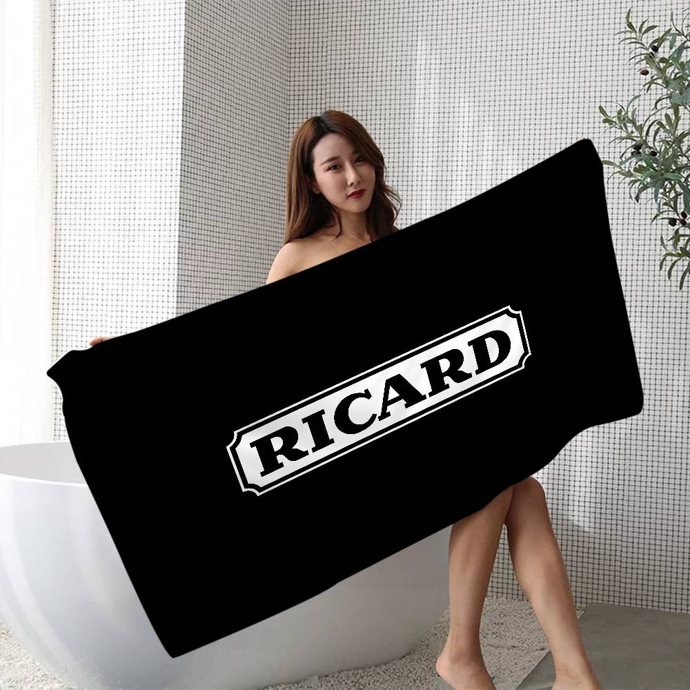 R-RicardS LOGO Microfiber Blanket Quick Drying Beach Towels Oversized Printing Super Absorbent Pool Towel Blanket