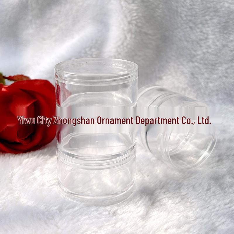 5-Layer Transparent Round Jewelry Bead Storage Box