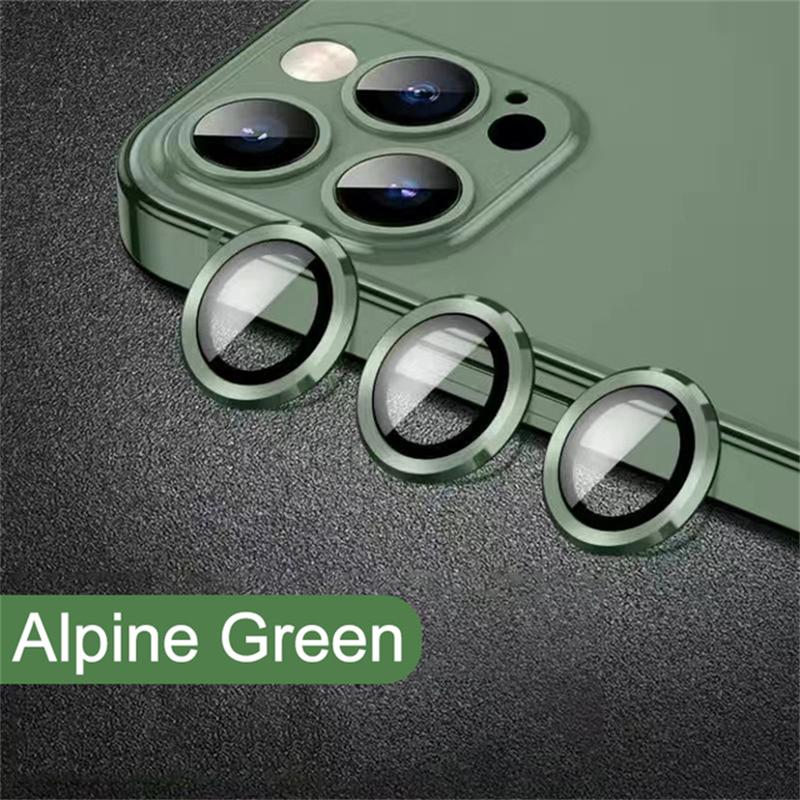 Camera Lens Protector Glass For iPhone 16 15 Pro Max 11 14 13 12 Plus Lens Metal Ring Protector For iPhone 14 Plus 13 12 Mini 4